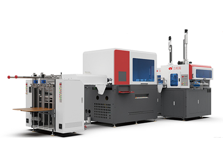 Machine de fabrication intelligente de boîtes rigides 2-en-1 (60-70 pièces/min)